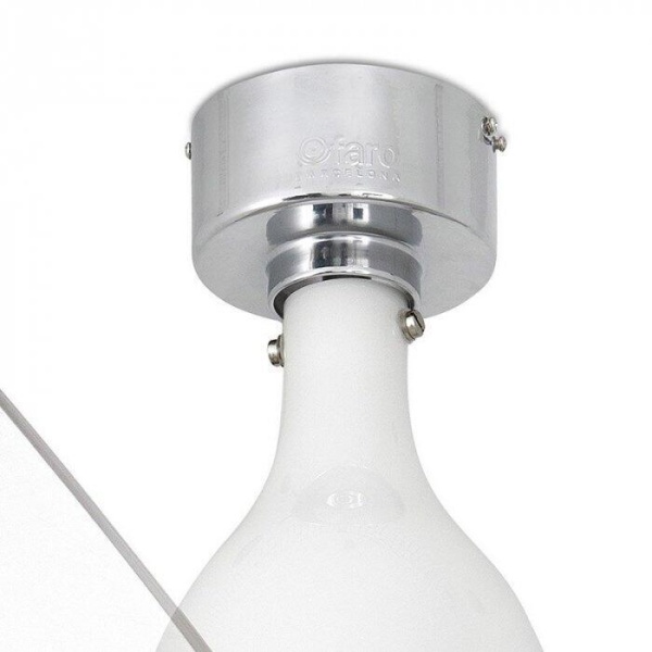 Вентилятор с подсветкой Faro Mini Eterfan Shiny White 1L