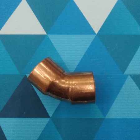 Угол медный 45гр. 7/8"   (22мм.) (пайка)