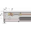 Внутрипольный конвектор длиной 1,6 м - 2 м Minib COIL-KT1 2000