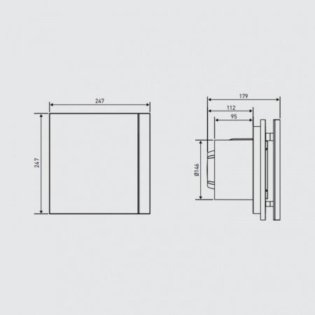 Вытяжка для ванной диаметр свыше 150 мм Soler & Palau SILENT-300 CZ "PLUS" DESIGN-3C
