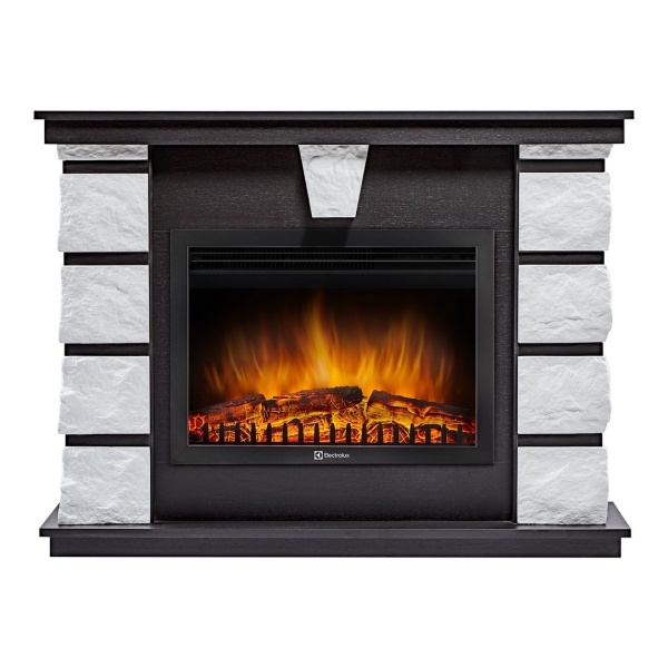 Портал Firelight Excalibur 25 камень белый, шпон венге