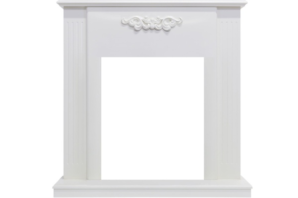 Каминокомплект Capri - Белое дерево делюкс с очагом Majestic FX M Brass