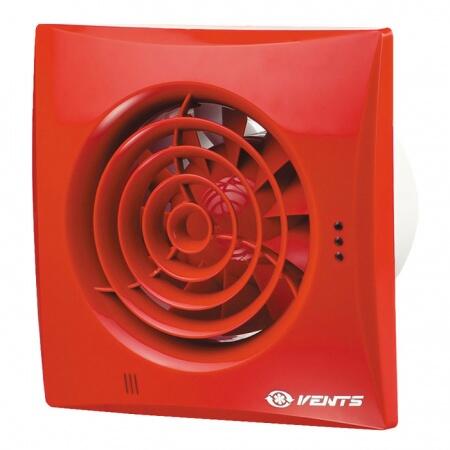 Вытяжка для ванной диаметр 150 мм Vents 150 Quiet красный