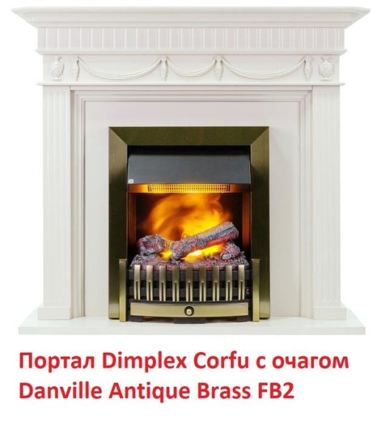 Деревянный портал Dimplex Corfu (классика Opti-Myst, Optiflame)