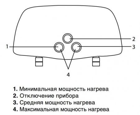 Электрический проточный водонагреватель Zanussi 3-logic T (5,5 kW) - кран