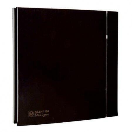 Вытяжка для ванной диаметр 100 мм Soler & Palau SILENT-100 CRZ BLACK DESIGN-4C