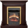 Каминокомплект Bradford - Темный дуб с очагом Majestic FX Brass