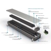 Внутрипольный конвектор длиной 30 см - 1 м Varmann Ntherm Electro 300x110x750