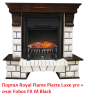 Электрокамин (очаг) со звуком для дачи Royal Flame Fobos FX M Brass/Black