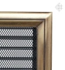 Вентиляционная решетка для камина Kratki 22х22 Оскар латунь с жалюзи 22OX