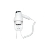 Настенный фен Nofer HOTELline белый с розеткой 1800-2200 W