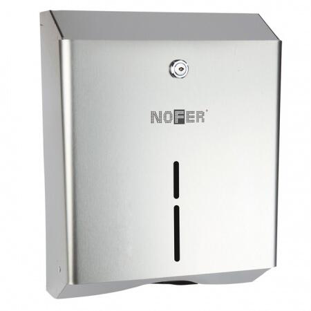 Диспенсер для бумажных полотенец Nofer 320х250х115 глянцевый