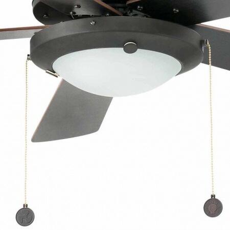 Вентилятор с подсветкой Faro Manila Marron