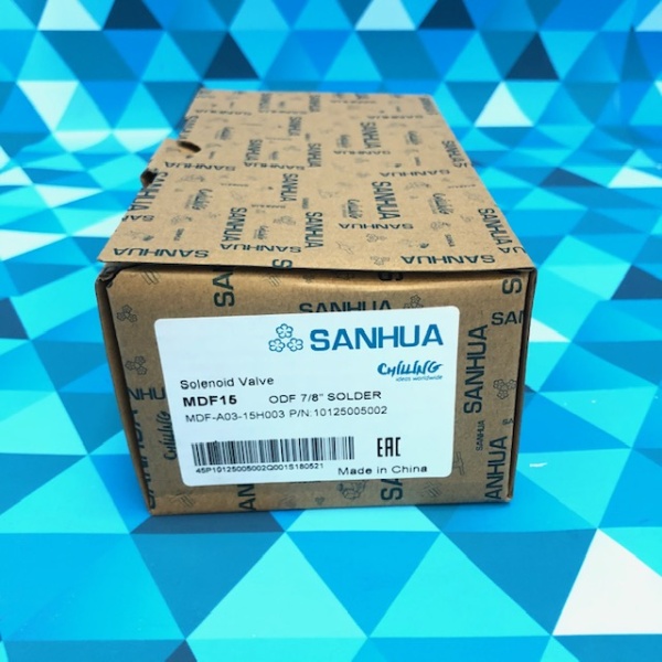 Вентиль соленойдный SANHUA MDF-A03-15H003 (15s 7/8" пайка)