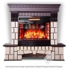 Каменный камин (портал+очаг) InterFlame Exter /Экстер угловой с очагом Panoramic 06-25Led F/X Panora