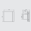 Вытяжка для ванной диаметр 100 мм Soler & Palau SILENT-100 CHZ SILVER DESIGN-3C