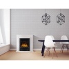Каминокомплект: Очаг Electrolux EFP/P-1020LS, портал Simple Classic белый мрамор