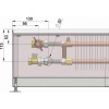 Внутрипольный конвектор длиной 30 см - 1 м Minib COIL-PMW205 900