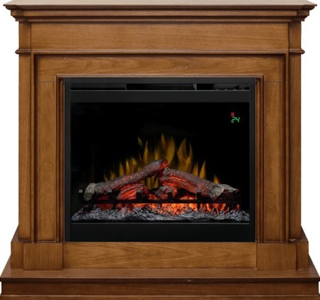 Каминокомплект Newport - Орех с очагом Symphony 26'' DF2624L-INT