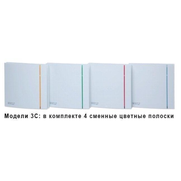 Вытяжка для ванной диаметр 100 мм Soler & Palau SILENT-100 CZ SILVER DESIGN-3C