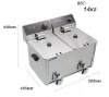 ФРИТЮРНИЦА AIRHOT EF12+12T С КРАНОМ