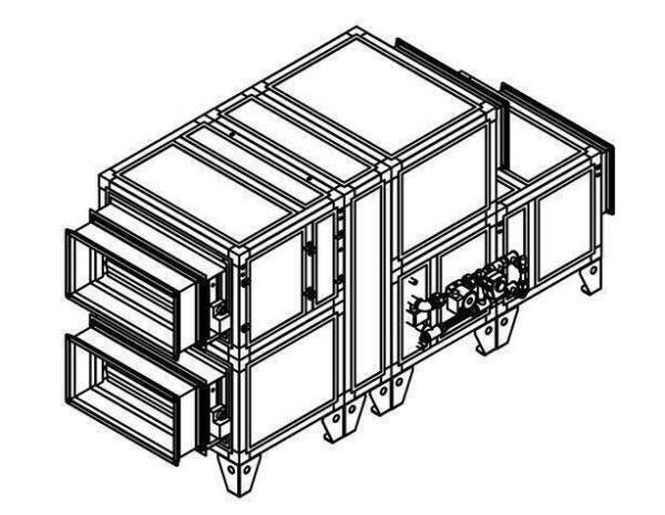 Приточно-вытяжная вентиляционная установка Breezart 4500 Aqua RR F