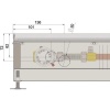 Внутрипольный конвектор длиной 30 см - 1 м Minib COIL-PT 900