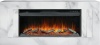 Каминокомплект Line 42 SFT White Marble (Разборный) - Белый мрамор с очагом Vision 42 LOG LED