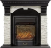 Каминокомплект Dublin - Венге / Сланец белый с очагом Majestic FX M Black RC (Royal Flame)
