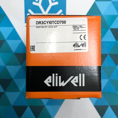 Микропроцессор EWDR 984 Eliwell (два датчика NTC) на DIN рейку, Италия