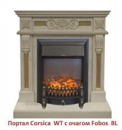 Очаг электрокамина Real-Flame Fobos BL S