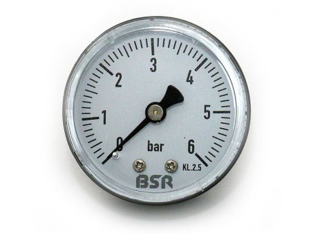 Манометр BSR 6 бар, 1/4 ", ? 50, радиальный
