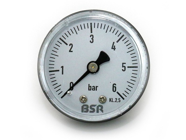 Манометр BSR 6 бар, 1/4 ", ? 50, аксиальный