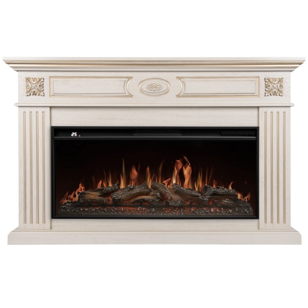 Портал Firelight Siena 42/40/36, слоновая кость с золотой патиной
