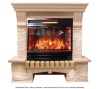 Каменный камин (портал+очаг) InterFlame Exter / Экстер Сланец с очагом Panoramic 06-25 Led F/X Quart