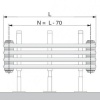 Стальной трубчатый радиатор 6-колончатый Arbonia BANK-RADIATOR 4F6120 6-и трубчатый радиатор, 4 секц