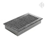 Вентиляционная решетка для камина Kratki 17x30 FRESH черная хром пористая 30CS/FRESH