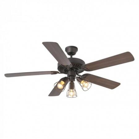Вентилятор с подсветкой Faro Yakarta Brown 3L