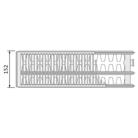 Стальной панельный радиатор Тип 33 Purmo C33 500x400 - 814 Вт