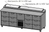 Стол холодильный саладетта HappyChef TC GS 3-3-CBR-3-3