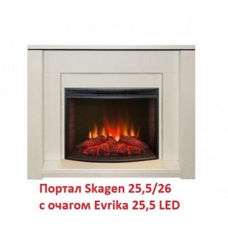 Очаг электрокамина Real-Flame Evrika 25,5 LED