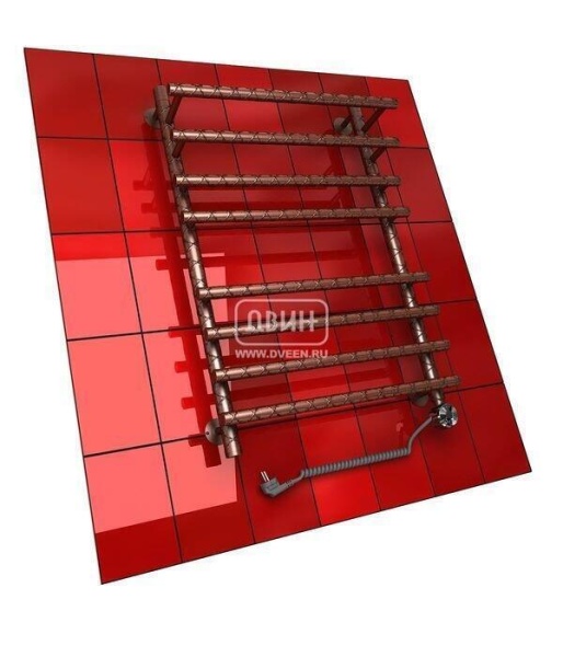 Электрический полотенцесушитель лесенка Двин F  TWIST 120/60 el