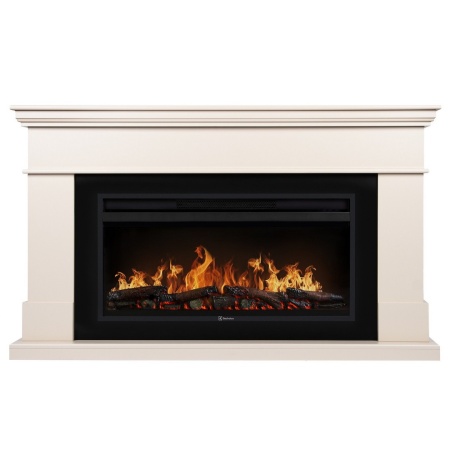 Каминокомплект: Очаг Electrolux EFP/P-4220LS, портал California 42/40/36, молочный