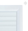 Вентиляционная решетка для камина Kratki Оскар белая с воздушной системой с жалюзи 17х49 49OBAIR