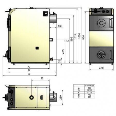 Твердотопливный котел Nibe VIKING K-WRM25 R