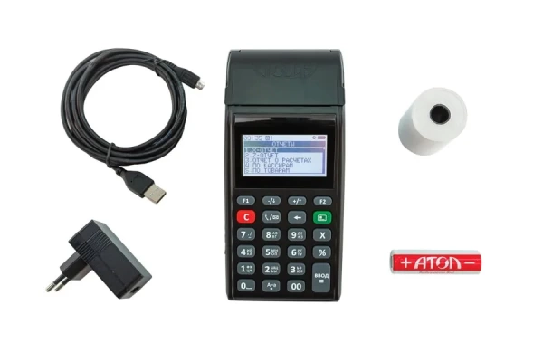 Кассовый аппарат ККТ АТОЛ 91Ф (Wifi, 2G, ВТ, Ethernet, без ФН) черный