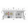 Внутрипольный конвектор длиной 30 см - 1 м Minib COIL-KT110 1000