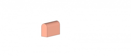 Вертикальный декоративный блок SLT3, серия SandyLine Tuff, 180х110х300 мм