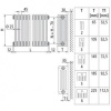 Стальной трубчатый радиатор 6-колончатый Arbonia 6100/01 N12 3/4 RAL 9016