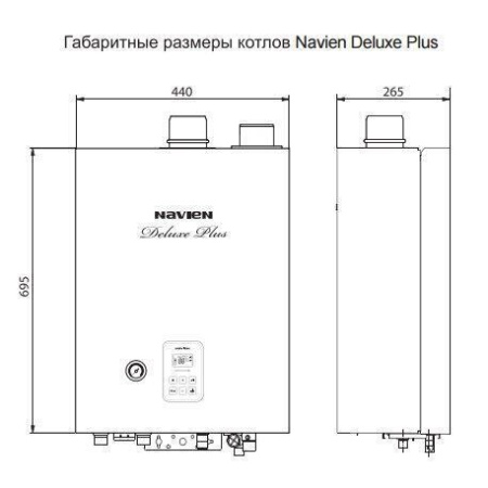 Настенный газовый котел Navien Deluxe Plus -20k COAXIAL